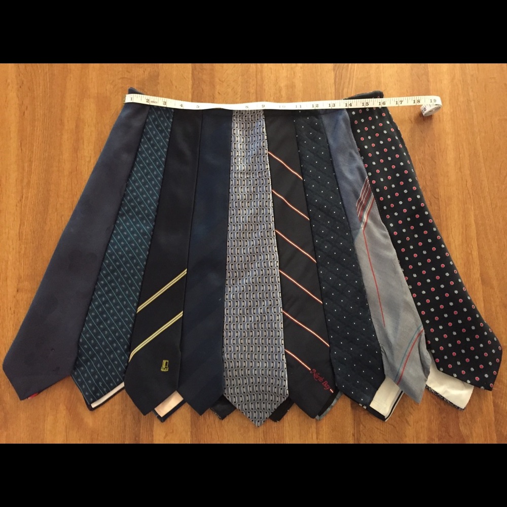 Skirt made of ties